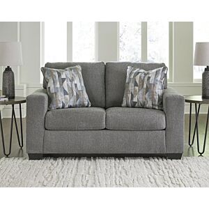 كنبة 2 مقعد لون رمادي دلتونا