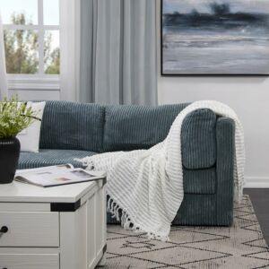 شال كنب 220X127 سم لوكسورا - ابيض