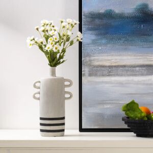 فازة حجم كبير كريسب - رمادي واسود