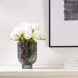 فازة حجم صغير زان - رمادي