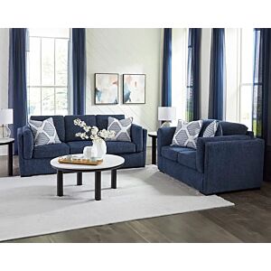 طقم كنب 3 قطع إيفانسلي - ازرق