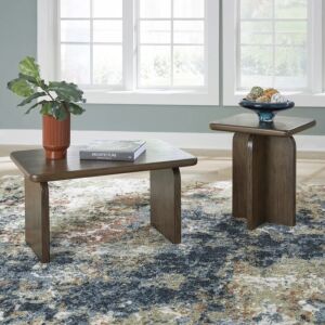 طقم طاولة قهوة شوبيك - بني