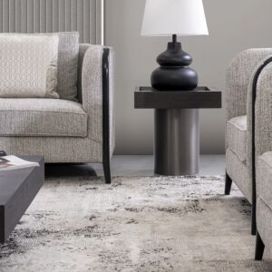 طاولة جانبية مروج - أسود وبني