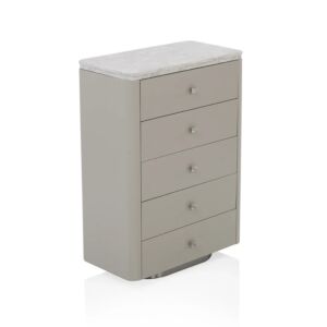 وحدة أدراج كاتيو - 5 ادراج - بيج ورمادي