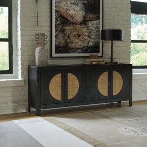 طاولة بوفيه فيولا - اسود