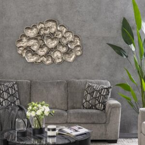 ديكور حائط أومينو - فضي