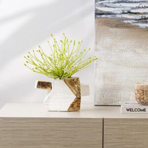 فازة تاسوم 15 سم - ابيض