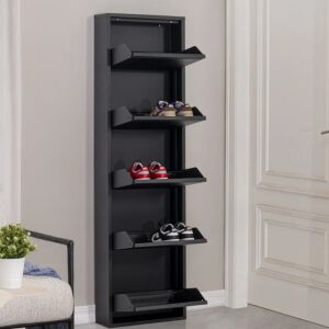 خزانة أحذية بالما حجم كبير - اسود