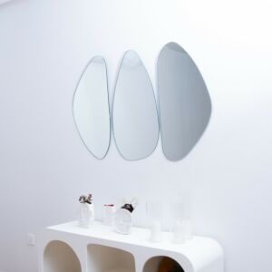 طقم مرايا جدارية 3 قطع تريو ديزاين