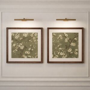 طقم لوحات جدارية أميليا - قطعتين - اخضر