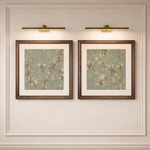 طقم لوحات جدارية لوريسا - قطعتين - اخضر