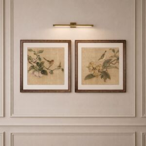 طقم لوحات جدارية إيفوريا - قطعتين - بيج