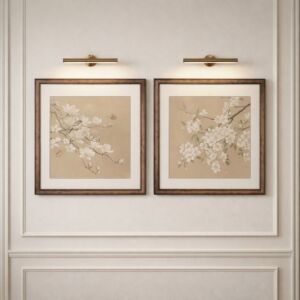 طقم لوحات جدارية روسن - قطعتين - بيج