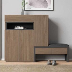 خزانة أحذية مارك - بني فاتح و أسود