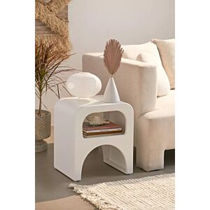 طاولة جانبية ستايل بوهيمي - اوف وايت