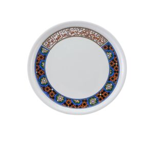 طبق تقديم بورسلان ميلانج مذهب 1  قطع