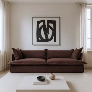 كنبة روتانا - 4 مقاعد - بني