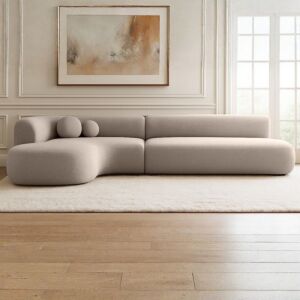 كنبة زاوية كاياس - قطعتين - بيج