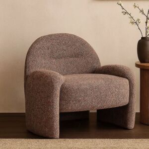 كرسي مفرد شايني - بني ومتعدد الالوان