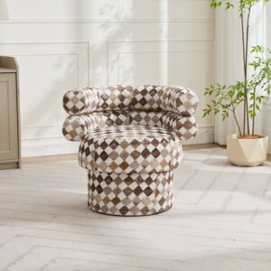 كرسي مفرد اشايا - بيج ومتعدد الالوان