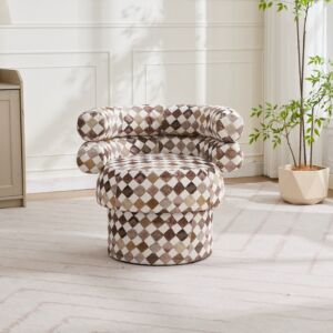 كرسي مفرد اشايا - بيج ومتعدد الالوان