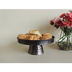 وعاء تقديم بقاعدة مرتفعة يرونا مقاس وسط-اسود