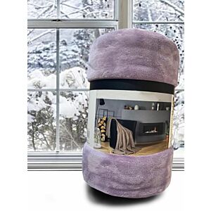 بطانية كوين بلوجرين 220x170 سادة - موف