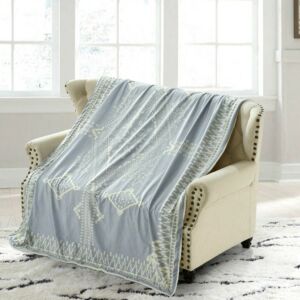 بطانية مفرد مخمل فرو 130×160 - رمادي فاتح