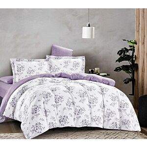 طقم لحاف كينج وجهين 6 قطع تانجي - بنفسجي