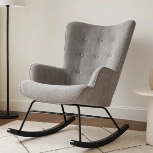 كرسي استرخاء هزاز ريناي - رمادي