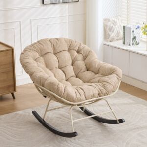 كرسي استرخاء هزاز كوتون كلاود - بيج غامق