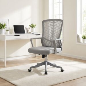 كرسي مكتب قابل لتعديل الارتفاع كارول - رمادي