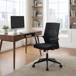 كرسي مكتب قابل لتعديل الارتفاع بيترو - اسود