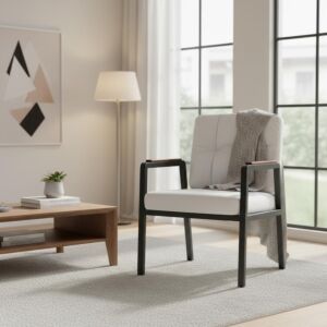 كرسي مفرد باولا - رمادي فاتح