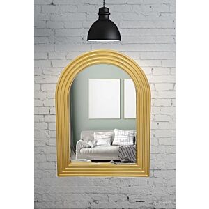 مرآة جدارية مقوسة 81 سم - ذهبي