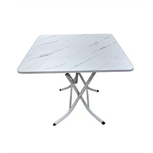 طاولة خارجية قابلة للطي متنقلة - ابيض