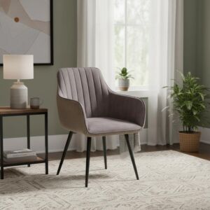 كرسي طعام كافا - رمادي