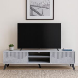 طاولة تلفزيون 160 سم لون رمادي