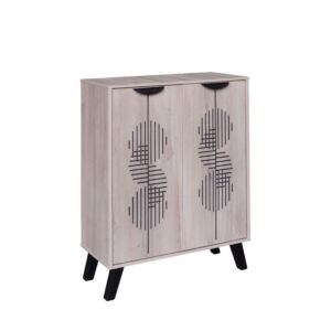 خزانة أحذية بابين خشب ماليزي لامار - بيج