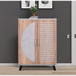 خزانة أحذية بابين ماجيستي - بيج ورمادي