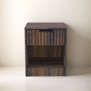 كومودينو درج ورف رومو - خشبي داكن