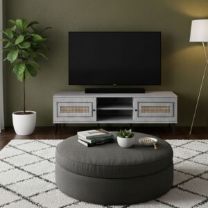 طاولة تلفزيون مونزا 160 سم - رمادي