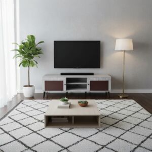 طاولة تلفزيون فيرونا مودرن 160 سم - رمادي