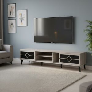 طاولة تلفزيون ستيلا 200 سم - بيج