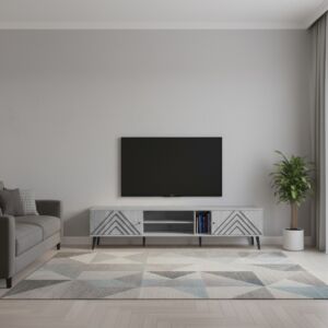 طاولة تلفزيون بورتو 200 سم - رمادي