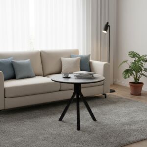 طاولة قهوة بورسلان لوديكا فان - رمادي