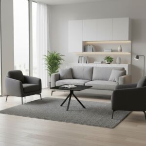 طاولة قهوة بورسلان موديرا - اسود