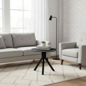 طاولة قهوة بورسلان لافينا - اسود