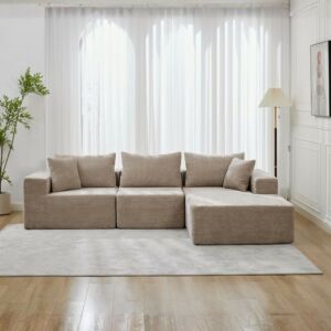 كنب زاوية شانيل يمين - بيج