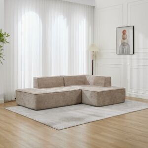 كنب زاوية يمين دالاس - بيج